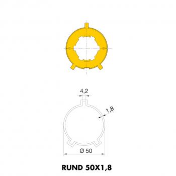 RUND 50X1,8