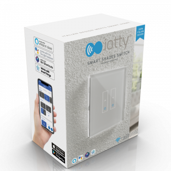 iotty Wi-Fi Smart Shades Switch Model E, 1 Taster, Smarter Rollladenschalter (LSWE2SW, LSWE2SB)