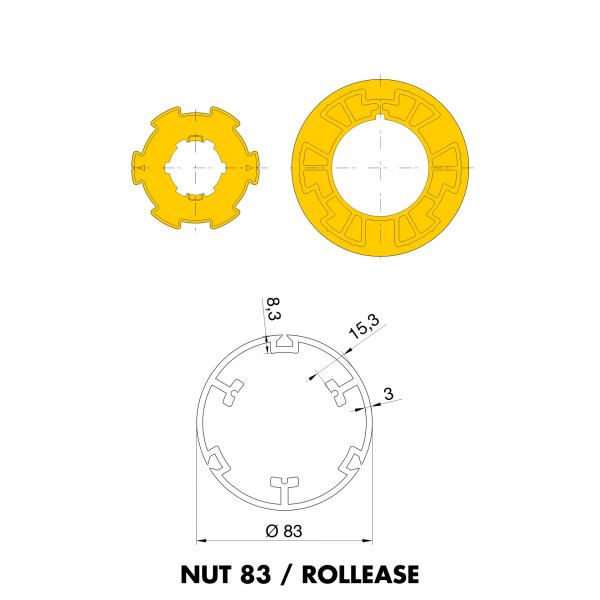 NUT 83 / ROLLEASE
