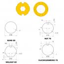 Adapter und Mitnehmer Spitzbogig 78 x (1 bis 1,5) (RUND 80, NUT 78, WELLNUT 80, FLACHKLEMMRING 78) (515.17800)